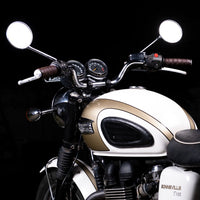 Trip Machine, leather handlebar grip wraps - Dark Brown